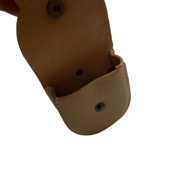 Portland Leather Goods Petunia Pouch Leather Flower Coin Purse Bag Charm - Picture 10 of 13